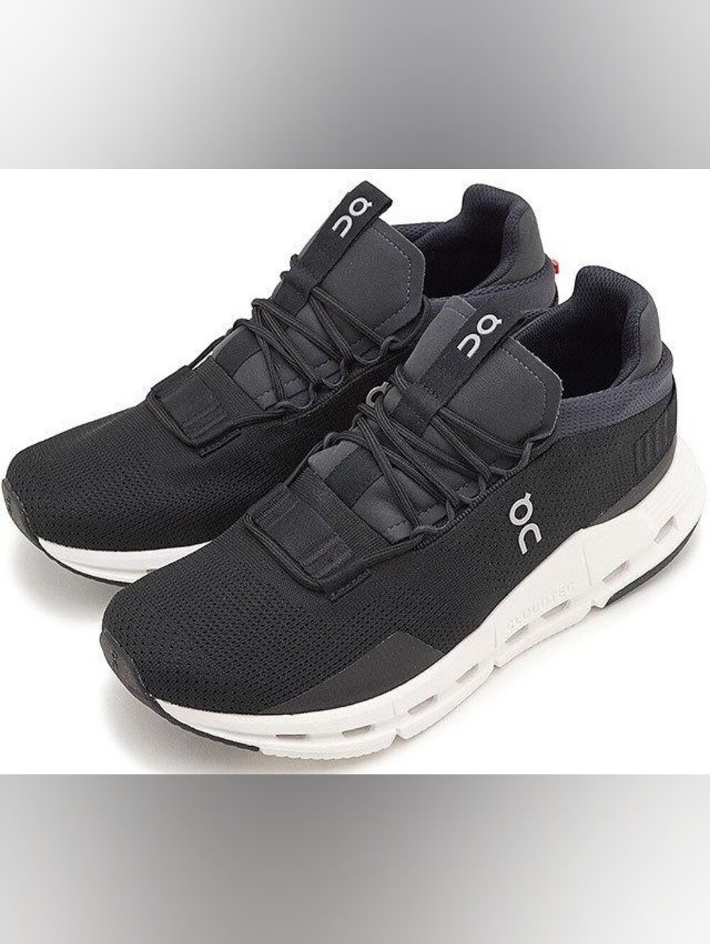 On Cloudnova Women's Black And White Size 10.5
